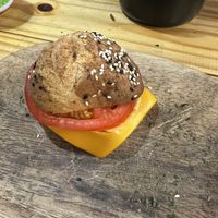 My grilled cheese  at Vegano O No in Panama City