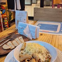 Pasta menú at Vegano O No in Panama City