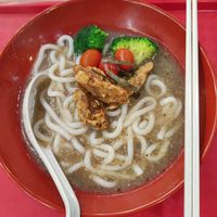 Vegan Mushroom Udon at Yi Su Pin 一素品 - Chinatown in Central Singapore