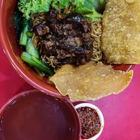 Sarawak kolo noodle $5 at Yi Su Pin 一素品 - Chinatown in Central Singapore