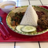 Nasi lemak  at Yi Su Pin 一素品 - Chinatown in Central Singapore