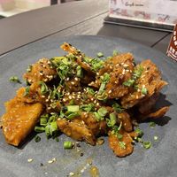 Orange Chickenn  at Vegan Ramen Mei - Condesa in Mexico City