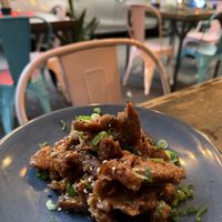 Vegan orange chikin  at Vegan Ramen Mei - Condesa in Mexico City