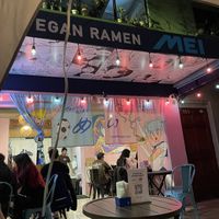 View from the patio dining area   at Vegan Ramen Mei - Condesa in Mexico City