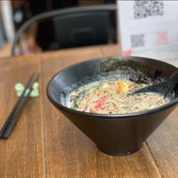 Delicious and creamy vegan ramen  #Veganuary at Vegan Ramen Mei - Condesa in Mexico City