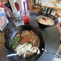 tokyo black y shiro tonkotsu  at Vegan Ramen Mei - Condesa in Mexico City