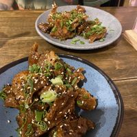 Orange chicken   at Vegan Ramen Mei - Condesa in Mexico City