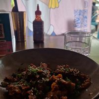 No pollo a la naranja 🍊🐥🌱 at Vegan Ramen Mei - Condesa in Mexico City