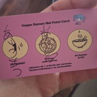 Al fin hice válida mi promoción 🙌🏻🙌🏻🙌🏻 at Vegan Ramen Mei - Condesa in Mexico City