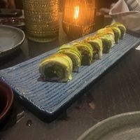 Dragon Roll w burned broccoli😒 at Planta Queen in Chicago