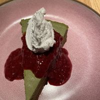 Matcha cheesecake  #Veganuary at Planta Queen in Chicago