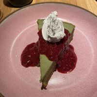 Matcha cheesecake  #Veganuary at Planta Queen in Chicago