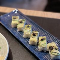 Torched and pressed sushi  at Planta Queen in Chicago