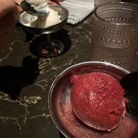 plum cardamom sorbet!  at Planta Queen in Chicago