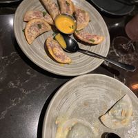 Fried and steamed dumpling platterr  at Planta Queen in Chicago