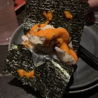 Spicy tuna hand roll  at Planta Queen in Chicago