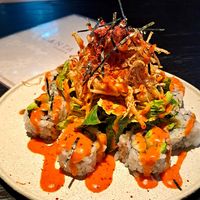 Volcano sushi at Planta Queen in Chicago