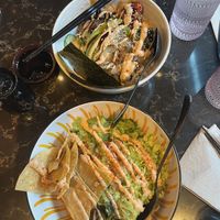 Sushi bowl and Al pastor bowl  at Planta Queen in Chicago