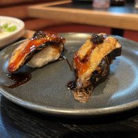 eggplant sushi  at Planta Queen in Chicago
