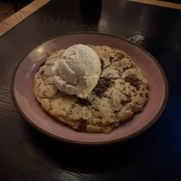 Warm chocolate chip cookie  at Planta Queen in Chicago