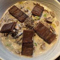 Udon Noodles Mushrooms and Steak  at Planta Queen in Chicago