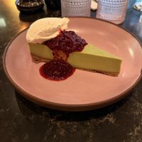 Matcha cheesecakee  at Planta Queen in Chicago