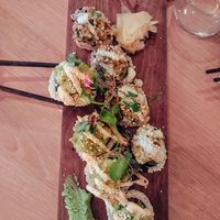 Mr and Mrs crunch at Bloom Sushi - Quartier des Spectacles in Montreal