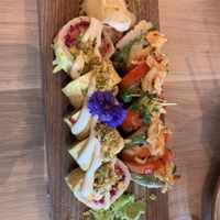 Orenji (our favourite) and Mangoo roll   at Bloom Sushi - Quartier des Spectacles in Montreal
