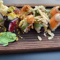 I remembered to take a photo after eating only one piece at Bloom Sushi - Quartier des Spectacles in Montreal