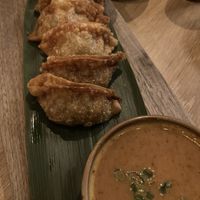 Miso soup and dumplings    at Bloom Sushi - Quartier des Spectacles in Montreal