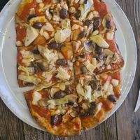 Yum. GAF, in fact. And that's a big ol' plate. at Veghometro in Rome