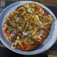 ‘America’ pizza (pinse)  at Veghometro in Rome