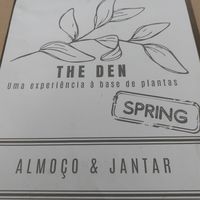 Menu primavera at The Den - A plant-based experience in Oeiras