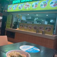 Nice and clear signage to let you know it’s all plant based!  at Gokul Raas Vegetarian - Lau Pa Sat in Central Singapore