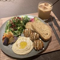 Falafel Salad with Bread  at Cafe Tarot - カフェタロ in Tokyo