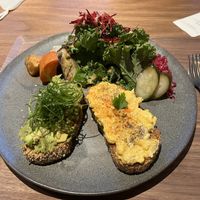 Open sandwich plate  at Cafe Tarot - カフェタロ in Tokyo