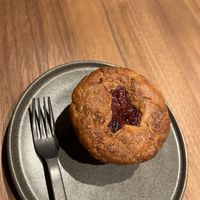 Rhubarb muffin  at Cafe Tarot - カフェタロ in Tokyo