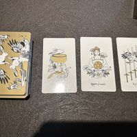 tarot decks can be used for a quick reading while you wait   at Cafe Tarot - カフェタロ in Tokyo