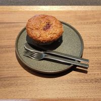 Rhubarb muffin at Cafe Tarot - カフェタロ in Tokyo