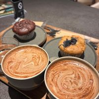 Mochas and muffins (blueberry and Chocolate)  at Cafe Tarot - カフェタロ in Tokyo