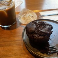 Double chocolate muffin  at Cafe Tarot - カフェタロ in Tokyo