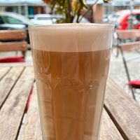 Soya latte at Brotgarten in Berlin