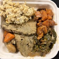 thanksgiving feast!  at Adina's Vegan Cuisine in St Louis