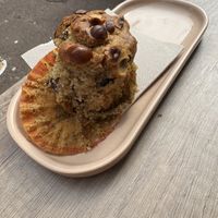 Avocado hazelnut muffin (after I took 2 bites of)  at Selma Alabama in Bayeux