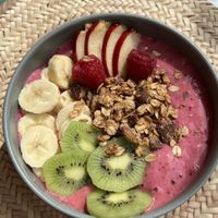 Beetroot Smoothie bowl   at Pikala Cafe in Marrakech