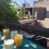 Juice and view at Pikala Cafe in Marrakech