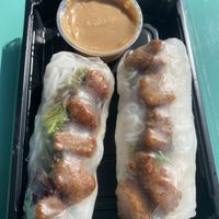 Vegan chikn spring rolls   at Poke Stop in Flowood
