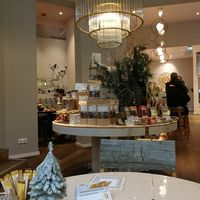 Things to buy, many vegan. There are cards all around saying "be kind, go vegan" (again, not a vegan place) at Isabella Pâtisserie in Munich