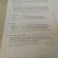 Selection of the menu, with 2 vegan breakfast choices - full menu on website at Isabella Pâtisserie in Munich