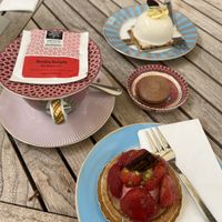 Vegan strawberry tartlet   at Isabella Pâtisserie in Munich